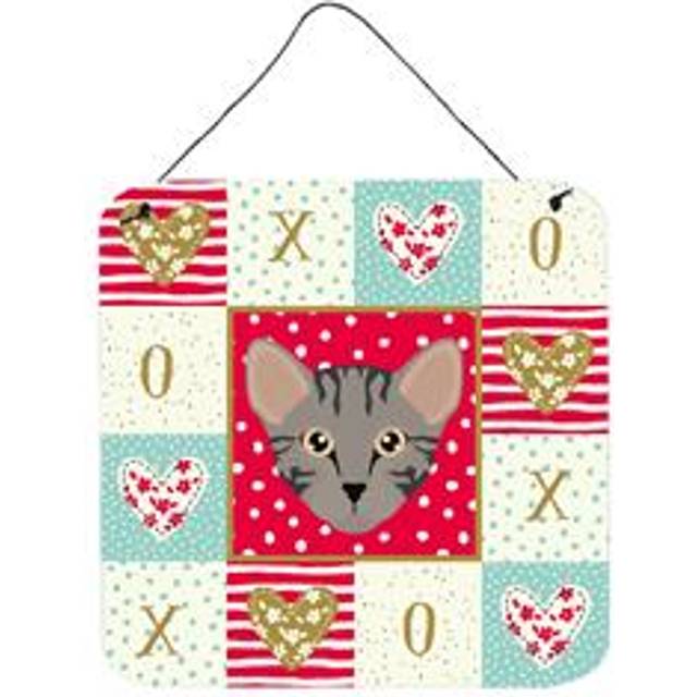 """""Caroline's Treasures Safari Cat Love Door Hanging Prints wall-decor  Multicolor"""""