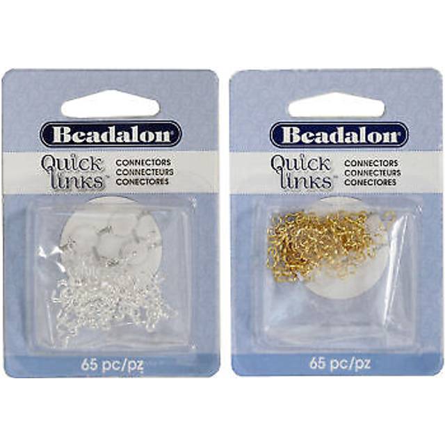 Artistic Wire 326B-414 Beadalon Quick Links Connect Medium Nickel Free Silver  Plated  60-Piece