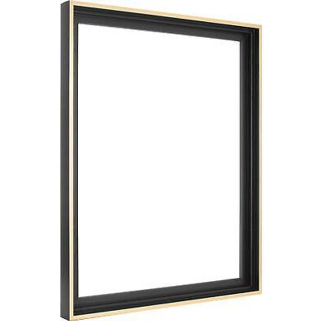 MCS Canvas Float Frames 16x20 Frame  Black & Gold Frame for Finished Canvases  Vertical & Horizontal Wall Hanging Large Frame with Adhesive for Canvas