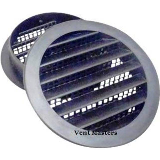 "Maurice Franklin 2"""""""" Round Plastic Vent - Black - Package of 6"