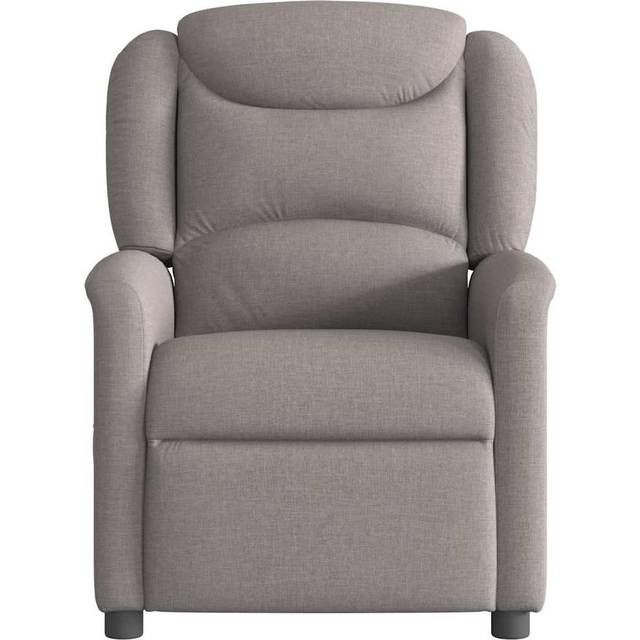 Elektrisk massagefåtölj taupe tyg