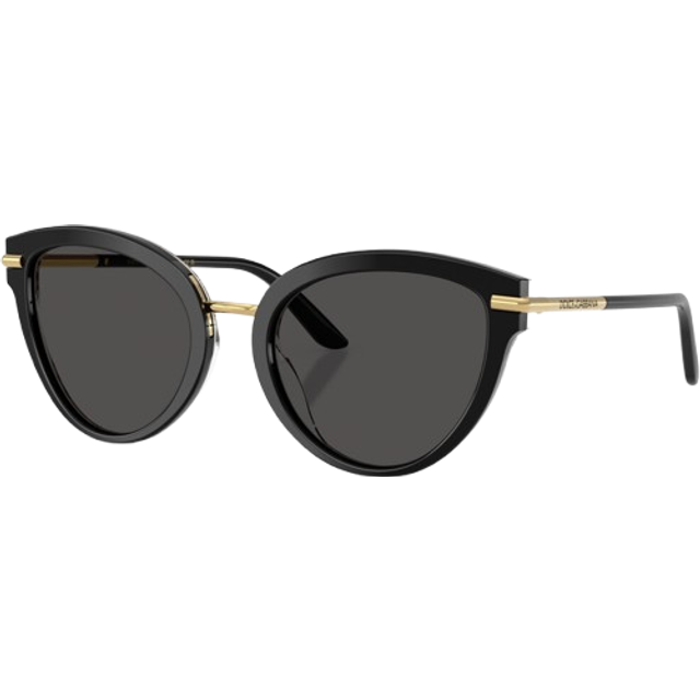 Dolce & Gabbana Woman DG4492  33728G Sunglasses Acetate Black Grey Butterfly Normal