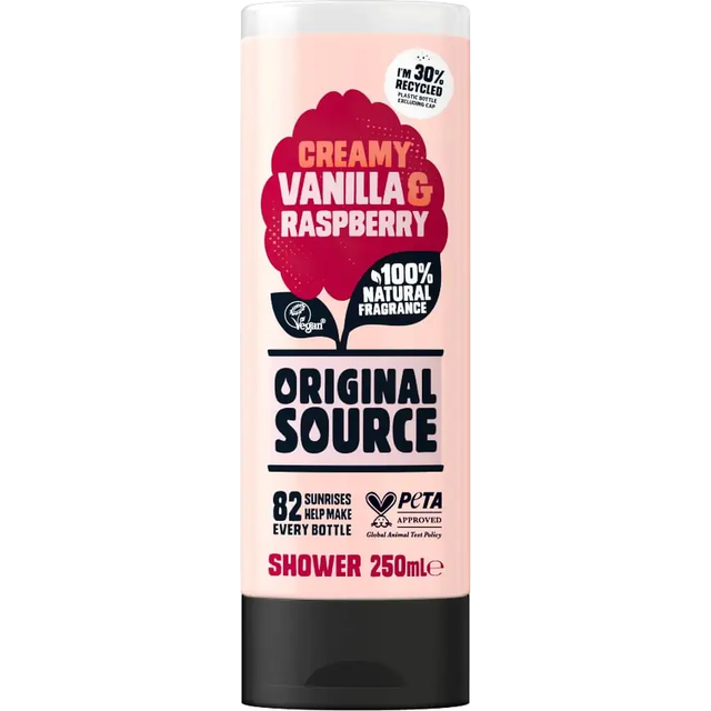 Original Source Creamy Vanilla and Raspberry Shower Gel 250ml