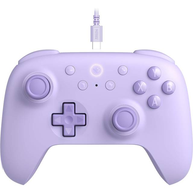 8Bitdo Ultimate 2C Wired Controller for Windows PC and Android, with 1000Hz Polling Rate, Hall Effect Joysticks and Hall Triggers, and Remappable L4/R4 Bumpers (Purple)