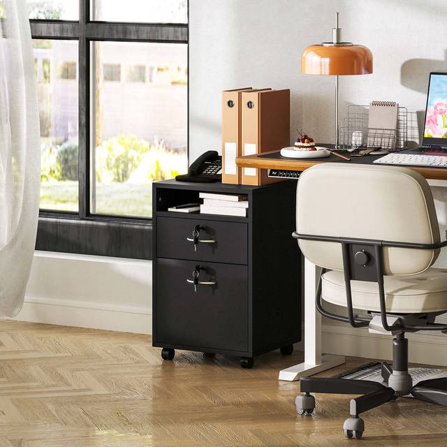Danby 40 Wide 1 -Drawer File Cabinet - Black (60cm H X 40cm W X 35cm D)