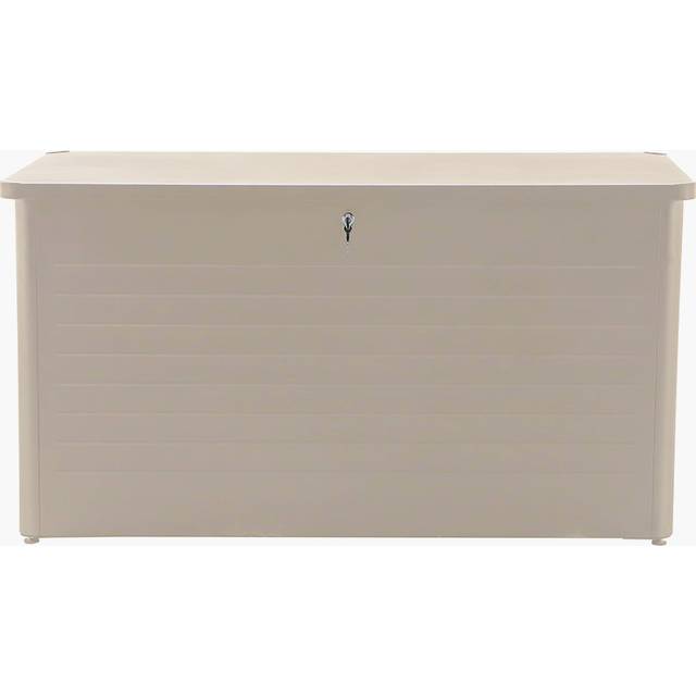 Pacific Rhode Island Large Galvanised Steel Cushion Box Pebble, Cream