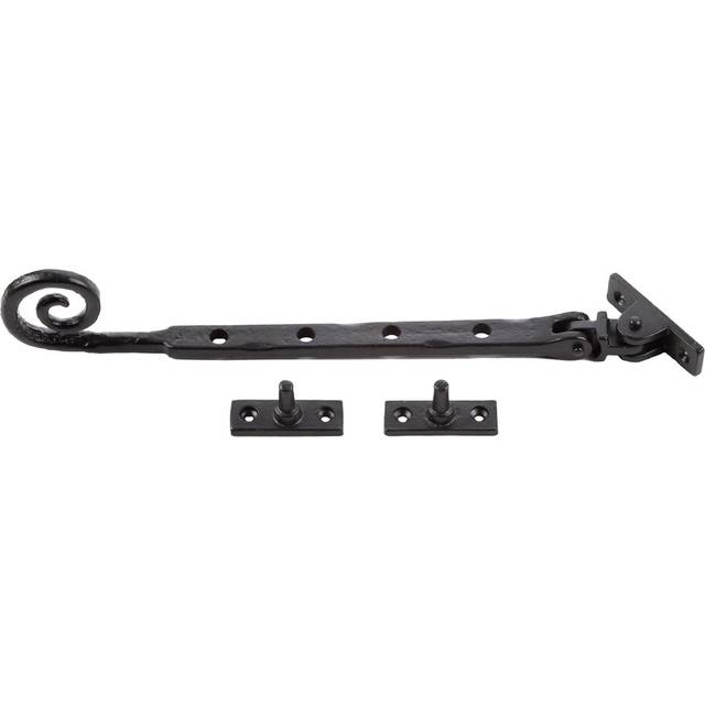 Hadassah Curly End Casement Door Accessory - Black (1.6cm H x 25cm W x 2.4cm D)