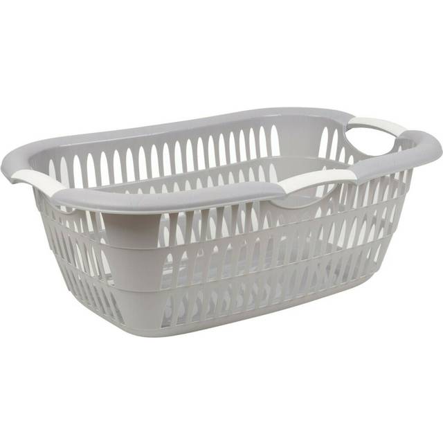 Laundry Basket - Grey (Large (22 cm x 60 cm x 40 cm))