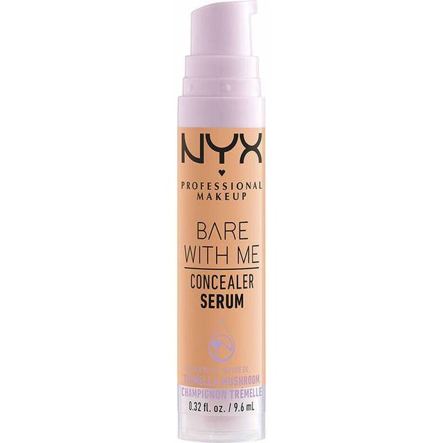 NYX Professional Makeup täckande serum med naturlig finish och medelhög täckningsgrad, concealer mot orenheter, mörka ringar och rodnad, Bare With Me, Medium Golden, 1 x 9,6 ml