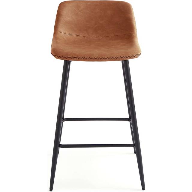 Jayden Counter Height Bar Stool, Faux Leather - Tan