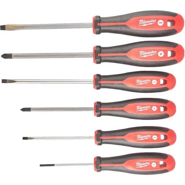 Milwaukee Tri-Lobe Skruvmejselsats med runt skaft PH1/PH2/SL3/SL4/SL5.5/SL6.5