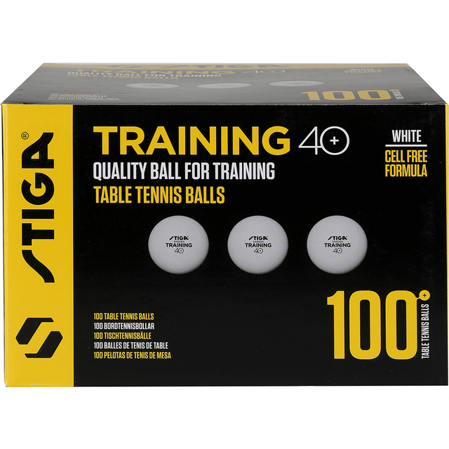 Bordtennisboll STIGA Training vit 100/fp