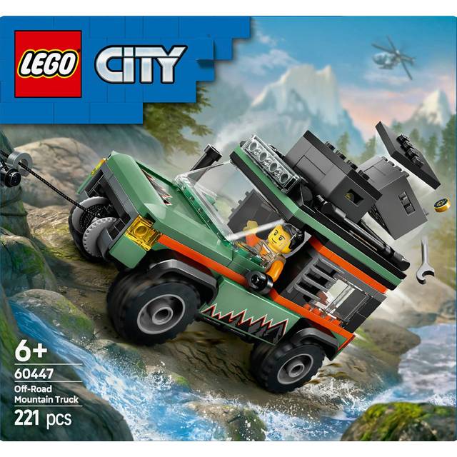 LEGO City Off-Road 4x4 Mountain Truck, Toy Vehicle Set 60447