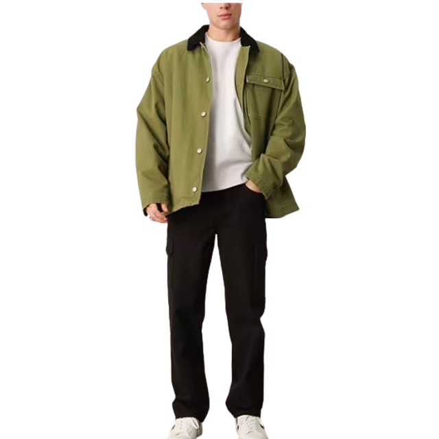 New Look Men's Black Regular Cargo Denim Trousers - 34R