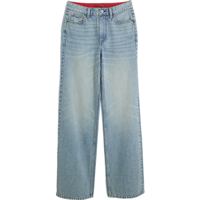 River Island Womens Blue High Waisted Relaxed Straight Jeans - 10S