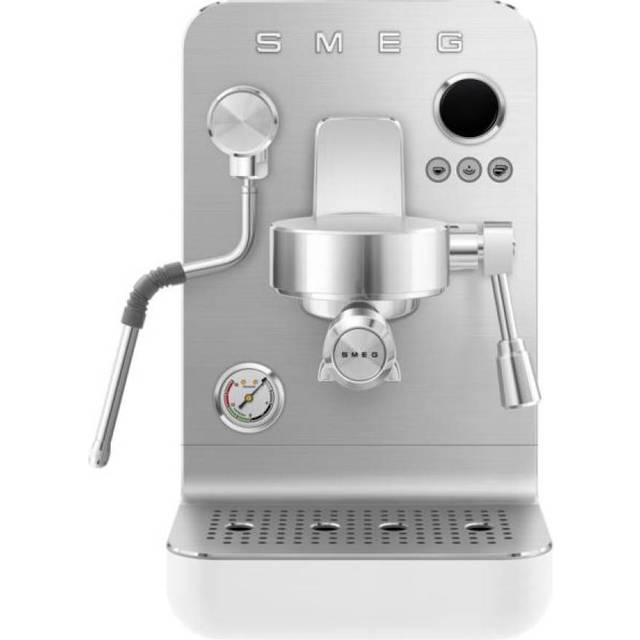 Smeg - Smeg Mini Espresso Coffee Machine White EMC02WHMEU - Kaffemaskiner och kaffebryggare - deepdesign - Vit