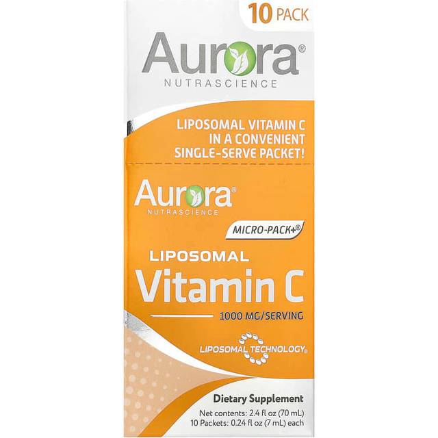Aurora Nutrascience  Micro-Pack+®  Liposomal Vitamin C  10 Packets  0.24 fl oz (7 ml) Each