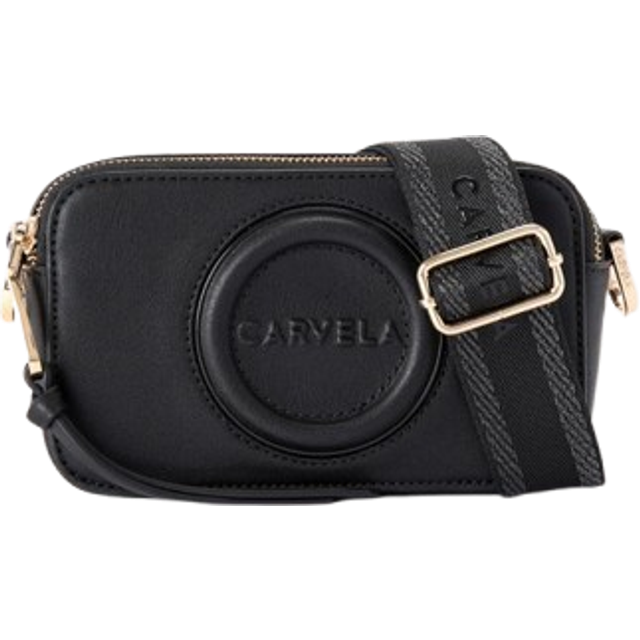 Carvela Women's Cross Body Bag Black Synthetic Mini Roma