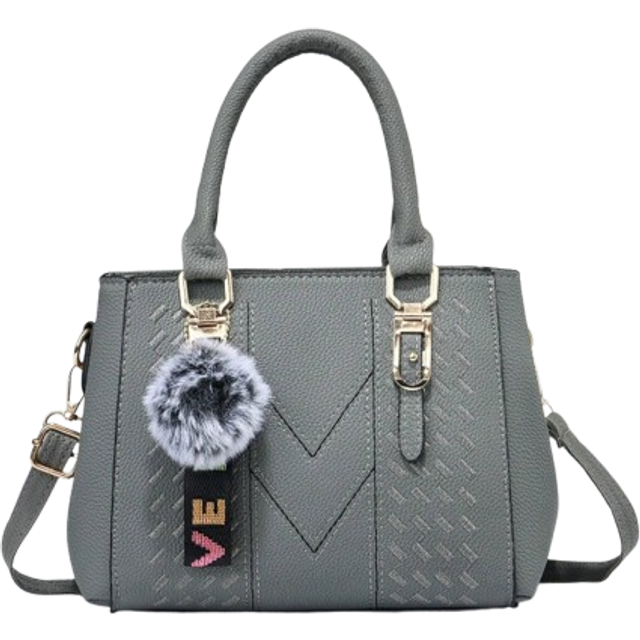 SHEIN New Shoulder Handbag With Fur Ball Pendant, Casual Style, Mother&#39;s Day Gift For Mom, Must-Have For Mom, Perfect For Office, College, Work, Business, C
