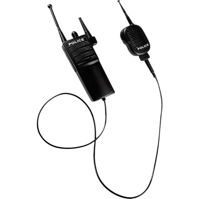 Walkie Talkies Police Junior Black 2-Piece