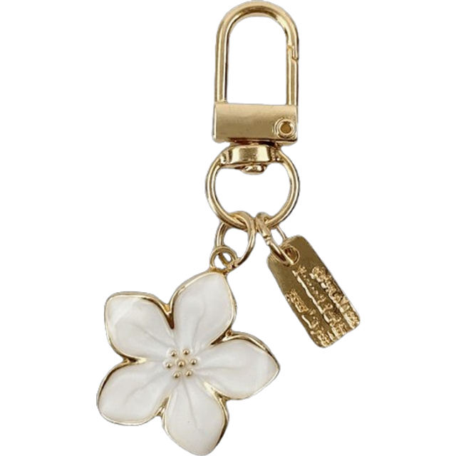 HAILIAN 1pc Metal Sakura Flower Keychain, Lightweight And Graceful Sakura Design With Tag Accessory, Suitable For Bag, Car Keys, Couple & Holiday Gifts
