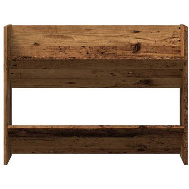 vidaXL Wall Shoe Cabinet Old Wood 80x18x60 cm Engineered Wood - Brown