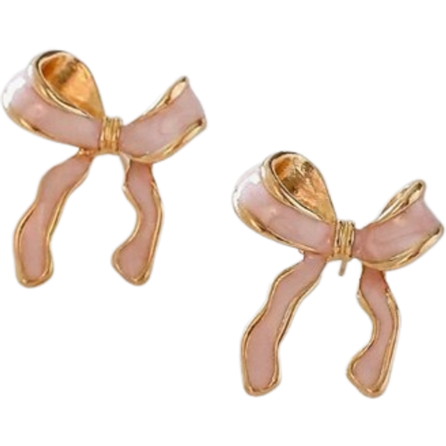 SHEIN 1pair Fashionable Cute Bow Stud Earrings For Women Valentines,Mom,Mother,Mother&#39;s Day,Gift