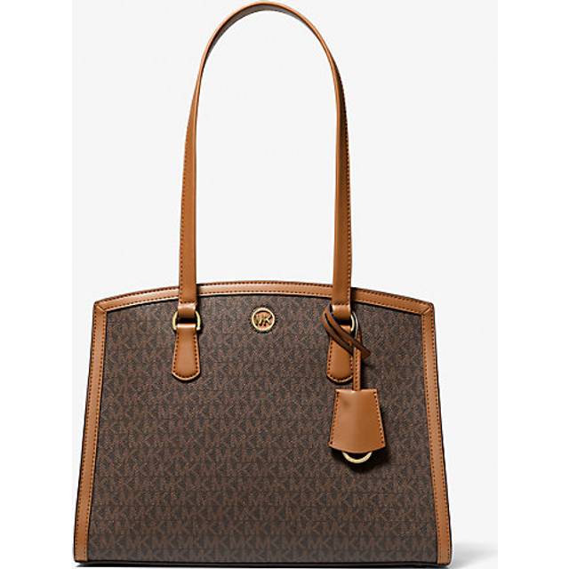 MK Chantal Medium Signature Logo Tote Bag - Brown - Michael Kors - ONE SIZE