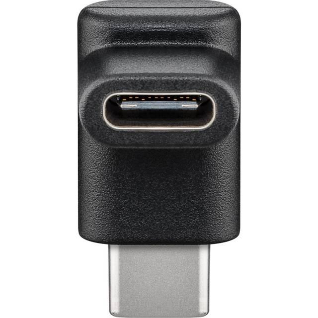 Goobay - USB 3.2 GEN 1 (USB 3.0) Adapter - USB-C (F) auf USB-C (M) 90° - 5Gbit/s - USB-Adapter gewinkelt