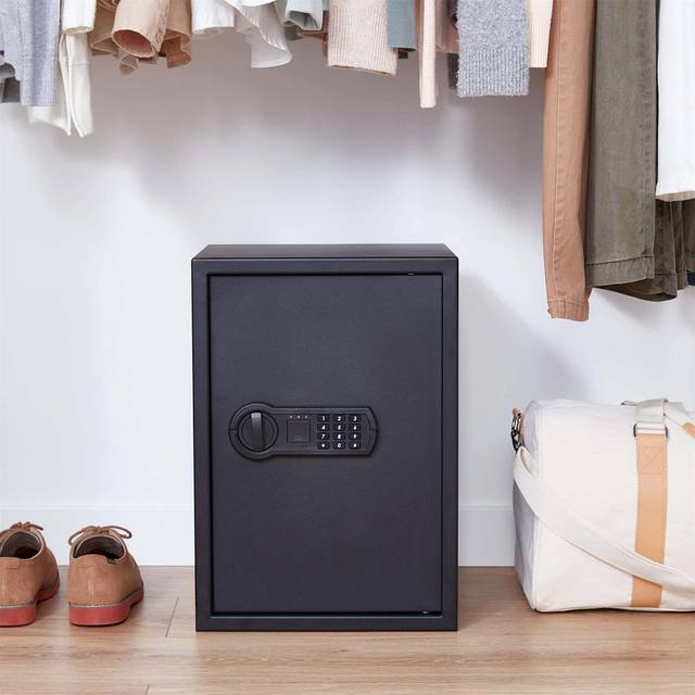 Safe Box Lock - Matte Black (50cm H X 35cm W X 33cm D)