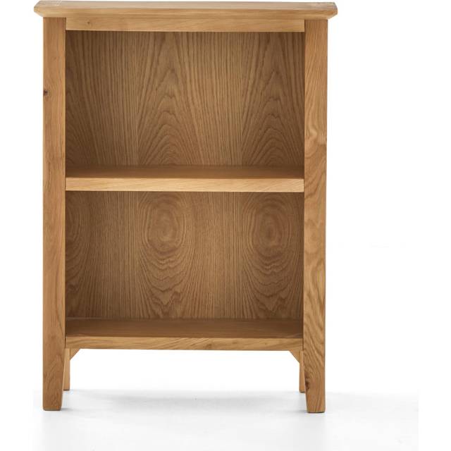 Dews Bookcase - Brown ((2 Shelves) 80cm H x 60cm W x 26 cm D)
