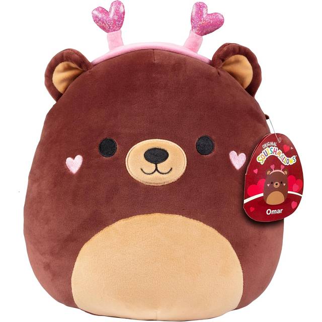 Squishmallows Original 10-Inch Omar The Bear - Official Jazwares Plush - Collectible Soft & Squishy Bear Stuffed Animal Toy - Add to Your Sq