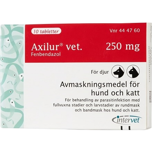 Axilur vet., tablett 250 mg 10 st