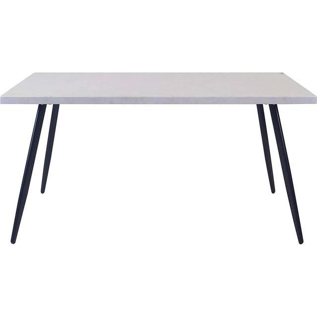 Zuri 6 Seater Rectangular Dining Table, Grey Concrete Effect
