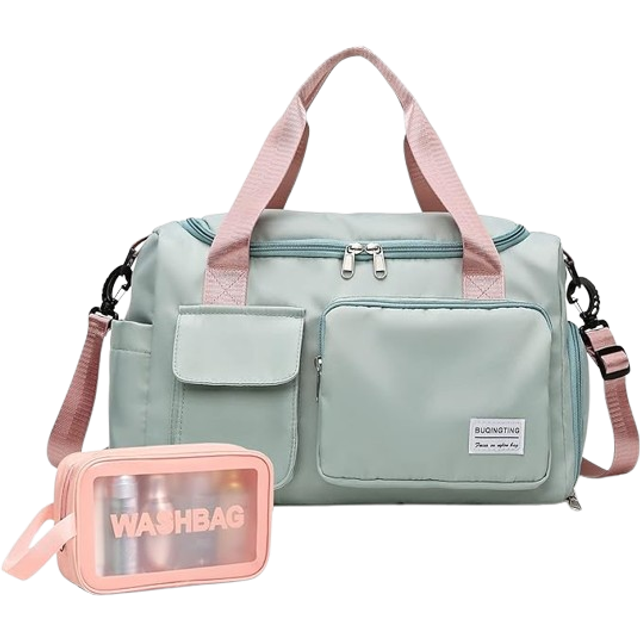 Small Gym Bag for Women  Waterproof Travel Duffle Bag Carry On Weekend