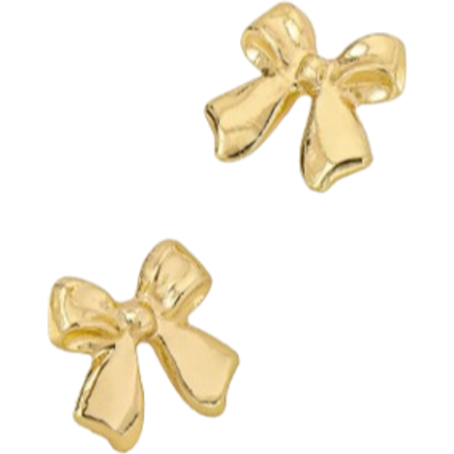 SHEIN 1pair Geometric Minimalist Chic Butterfly Stud Earrings, All Seasons