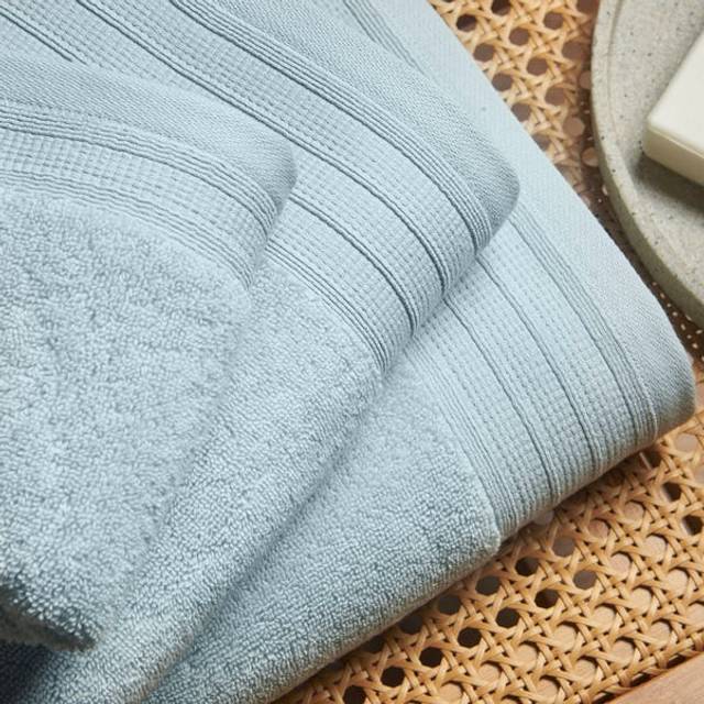 Organic Cotton Towel - Pale Blue