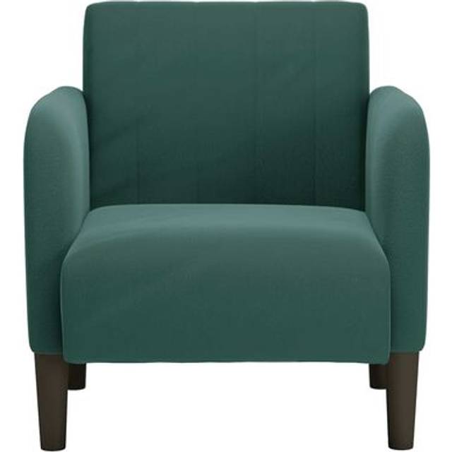 Soffstol med armstöd mörkgrön 54 cm sammet