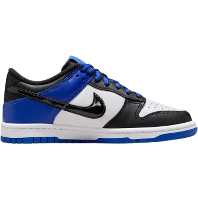 (GS) Nike Dunk Low SE 'Black Toe Racer Blue' HF0970-100 - Black/White/Racer Blue - 6Y