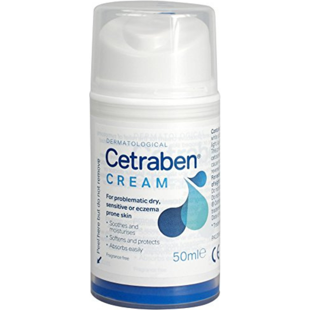 Cetraben emollient cream x 50g, relieves dry skin and eczema