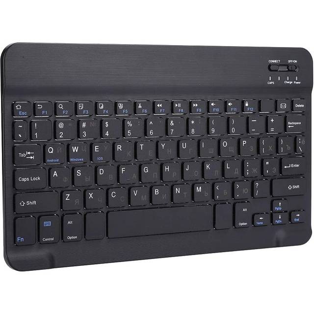 Topiky Trådlöst ryskt tangentbord, bärbart ultratunnt BT 80-knappars multimedia-ergonomiskt tangentbord för stationära surfplattor datorer för mobiltelefoner, standard, minimalist