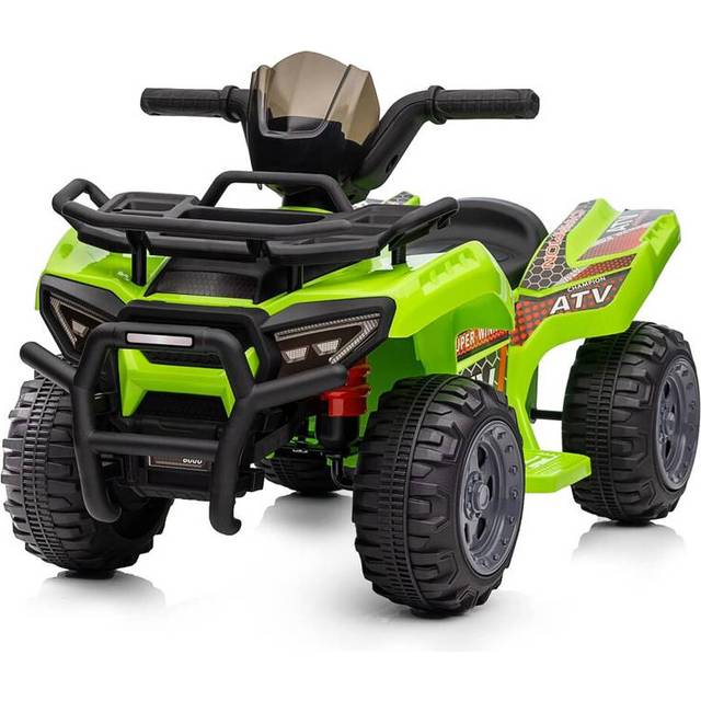 Hikiddo Kids ATV 4 Wheeler  6V Ride-On Toy for Toddlers 1-3 Boys & Girls with Music  Forward & Reverse - Green