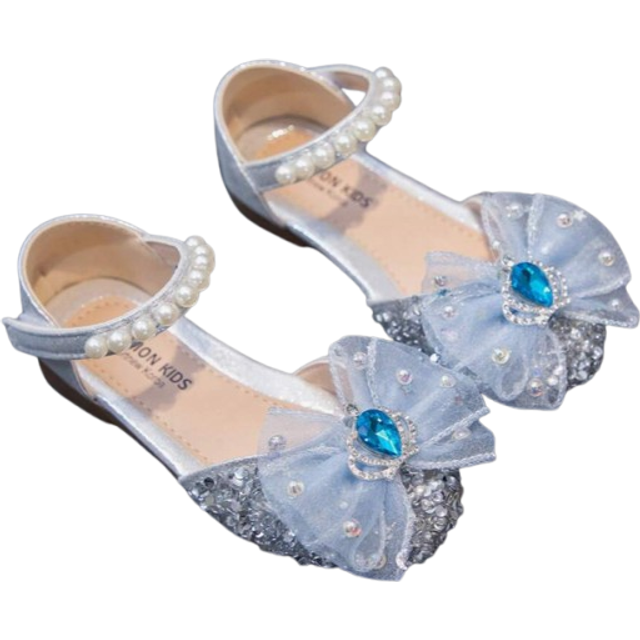 Fashionabel & Söt Barn' Platta Skor Med Ruyi formad För Flickor - Silver (EUR34,EUR35,EUR36,EUR21,EUR22,EUR23,EUR24,EUR25,EUR26,EUR27,EUR28,EUR29,EUR30,EUR31,EUR32,EUR33)