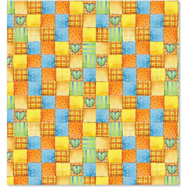 Baby Watercolour Blanket Pattern Kitchen Splashback - W600mm x H750mm