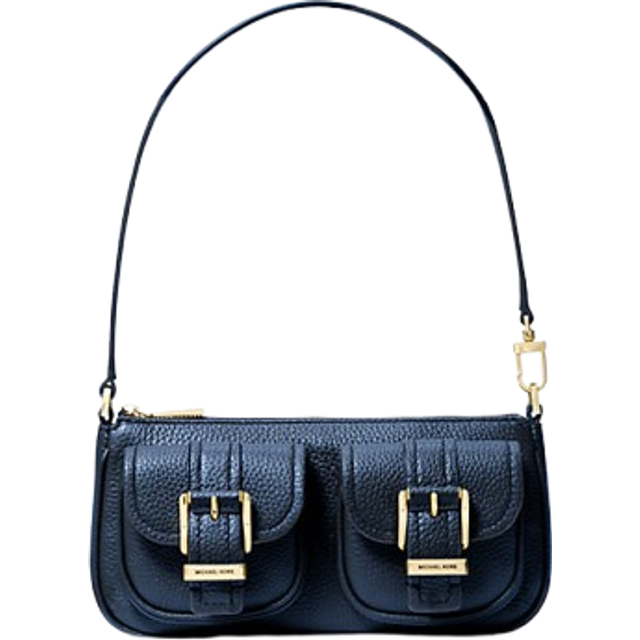 MK Zoe Small Pebbled Leather Pochette - Blue - Michael Kors - ONE SIZE