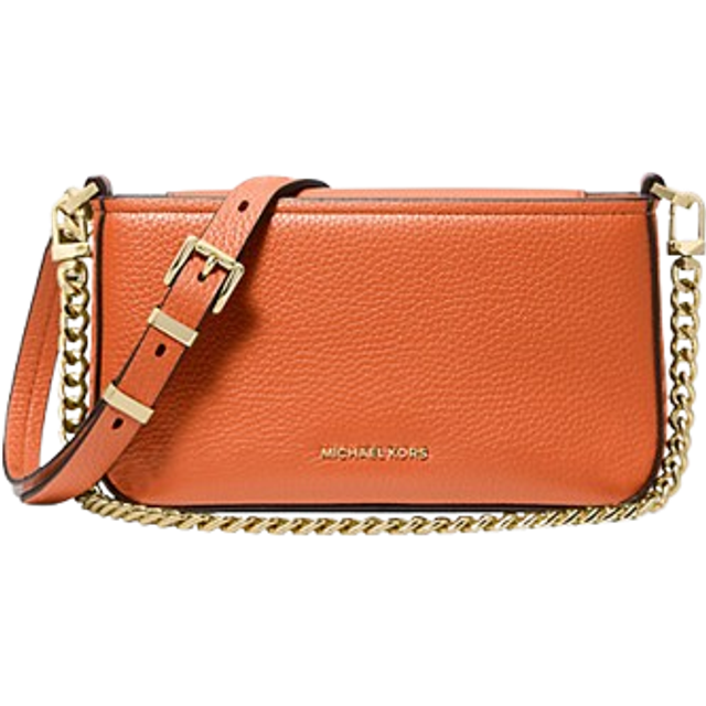 Michael Kors, Shoulder Bags, female, Orange, ONE SIZE, Orange Leather Shoulder Bag