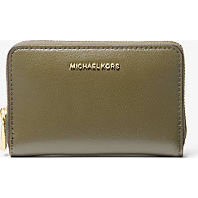 MK Jet Set Small Leather Wallet - Green - Michael Kors - ONE SIZE