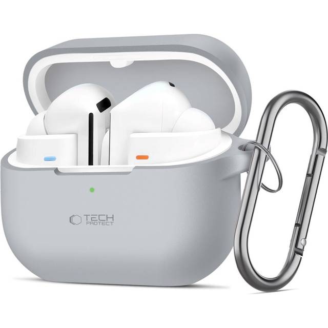 Tech-Protect Galaxy Buds 3/3 Pro Skal Silikon Hook - Crayon GrÃ¥