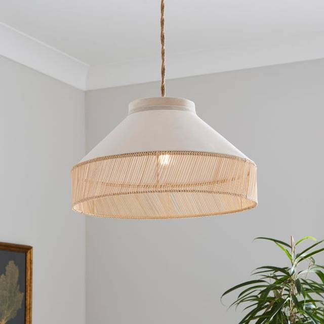 Tristane Boho Easy Fit Pendant Shade - Grey