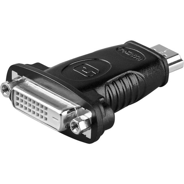 Goobay - HDMI auf DVI-D - HDMI-DVI-Adapter schwarz HDMI auf DVI-D - 24 + 1 Pin